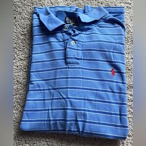 Men’s Ralph Lauren Blue Striped Polo Shirt
